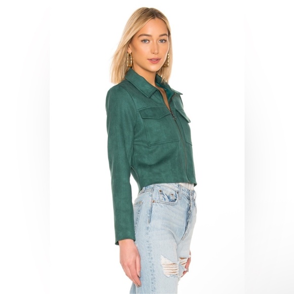 Lovers + friends Nanette faux suede crop jacket - Picture 2 of 9